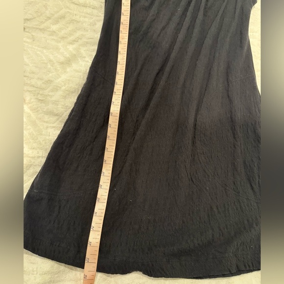 Free People Beach VIVI MINI DRESS Black Woman’s Small Beach Cover Up pockets - Picture 9 of 11